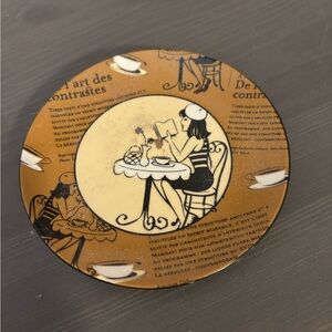 French Paris Bistro trinket dish. Vintage like.